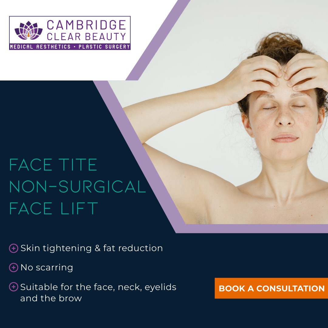 Regain the confidence in yourself without the need for surgery.

Enquire today!

#cambridgeclearbeauty #nonsurgical #cambridge 
#facetite #facelift #beautifulskin #antiaging