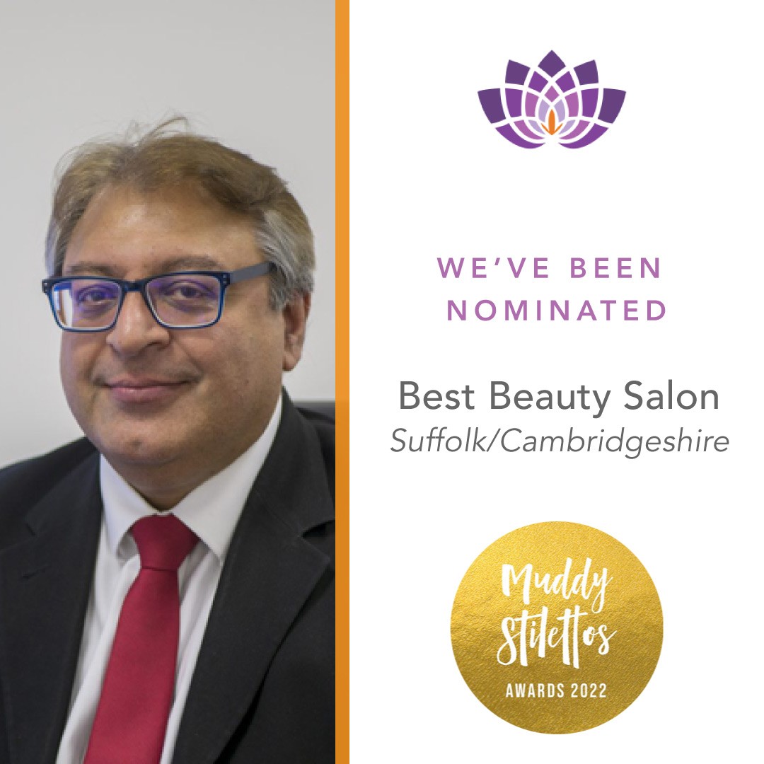 With patient care being central to what we do, it's great to hear that our great collective efforts are being rewarded. We've been nominated for a @muddysuffolkcambs Award for Best Beauty Salon in the Suffolk/Cambridgeshire region.

#muddystilettoawards #awards #beauty #cambridge #sufflok